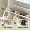 SoBuy FSR64-W – 2 uchylne klapy z podwójną półką, pojemność 8 par butów, certyfikat FSC®