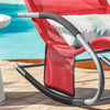 SoBuy 2 x Relaxliege Schaukelstuhl mit Kopfkissen OGS28-Rx2