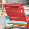 SoBuy 2 x Relaxliege Schaukelstuhl mit Kopfkissen OGS28-Rx2