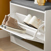 SoBuy Schuhbank mit Sitzfläche FSR16-K-W