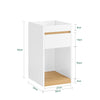SoBuy Couchtisch mit Schublade, Nachttisch FBT137-W