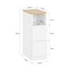 SoBuy Nachttisch mit Schublade FBT149-WN