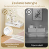Předprodej | SoBuy FHK38-W Bílá Nástěnná Police se Zásuvkou a LED Osvětlením s Pohybovým Senzorem – 60×20×8 cm, Nosnost 13 kg