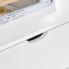 SoBuy FRG258-II-W Stolik Nocny z 2 Szufladami i Półką, Stoliczek do Sypialni - Nowoczesny Mebel do Przechowywania S45 x G38 x W55 cm Biały
