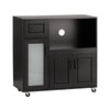 SoBuy Mikrowellenschrank Rollwagen FSB78-SCH