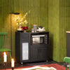 SoBuy Mikrowellenschrank Rollwagen FSB78-SCH