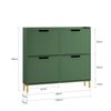 SoBuy Schuhschrank mit 4 Türen FSR100-SY