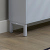 SoBuy FSR151-HG Šedý botník se 2 sklápěcími dvířky a horní deskou – 50×19×91 cm, nosnost 16 kg, MDF E1