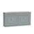 SoBuy FSR64-HG Szara Ławka na Buty z Siedziskiem i 2 Uchylnymi Drzwiami – 104×24×52 cm, Nośność 150 kg, MDF