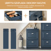SoBuy FSR78-B Moderní úzká skříňka na boty, se zásuvkou, háčkem a dekorativní horní deskou