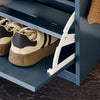 SoBuy FSR82-K-B Schuhbank mit Sitzkissen und Schublade | Schmaler Flurschrank
