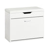 SoBuy Schuhbank mit Sitz und Ablage Weiß FSR95-W