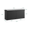 SoBuy FSR98-XL-SCH Sitzbank mit Stauraum, Schuhbank mit Aufbewahrungsbox, mit Klappe, Sitzkissen, belastbar bis 158 kg, für Flur, Wohnzimmer, 100x46x26