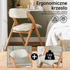 SoBuy FST92-W Bílá skládací židle s čalouněným sedákem a ergonomickou opěrkou – nosnost 120 kg, připraveno k použití