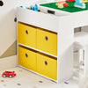 SoBuy Kinder Tischset mit Bausteintisch und 2 Hockern KMB75-W