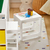 SoBuy Kinder Tischset mit Bausteintisch und 2 Hockern KMB75-W