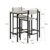 SoBuy Tischset mit 2 Stühlen OGT03-HG