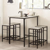 SoBuy 4-teiliges Essgruppe Tisch mit Hockern OGT11-HG